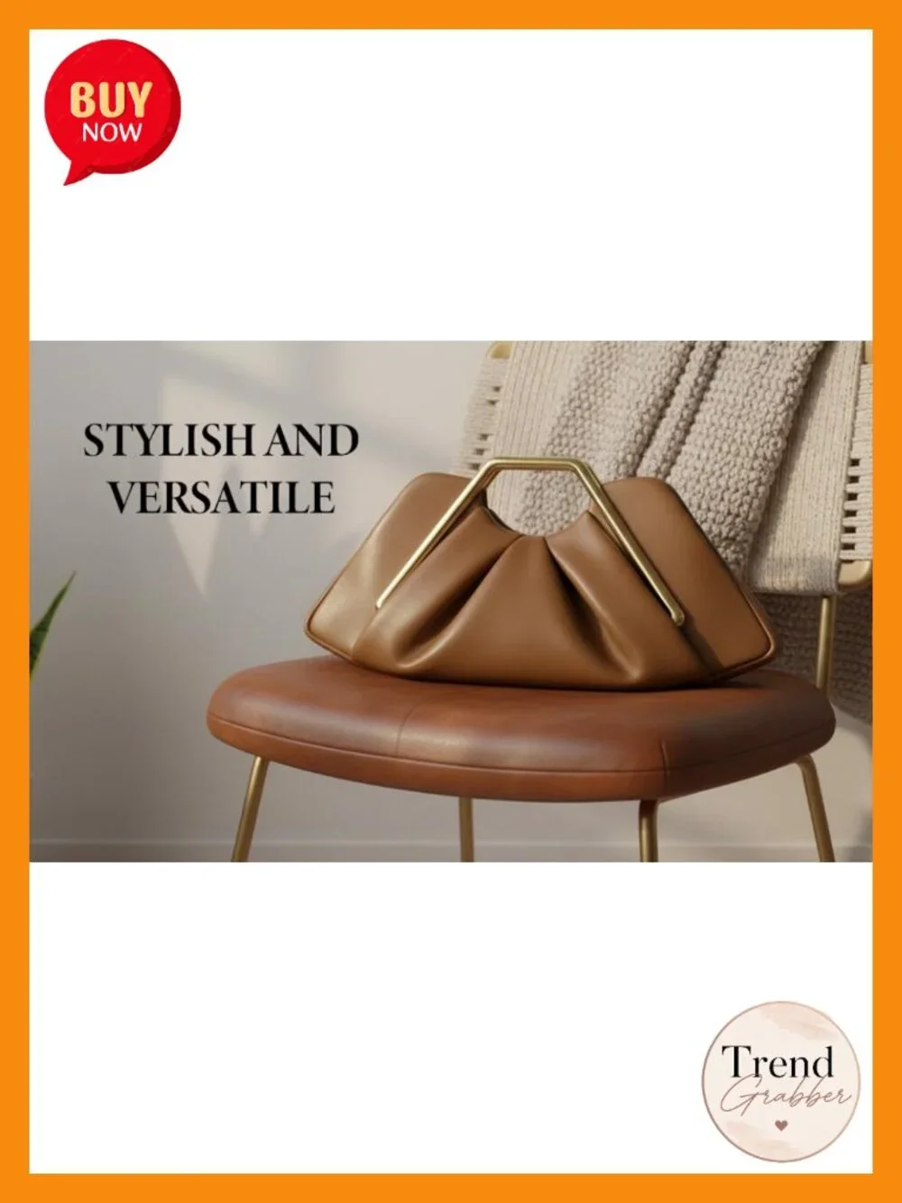 Vegan Leather Ruched Clutch Purse with Magnetic Closure for Evening Weddings